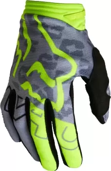 Image of FOX 180 Skew Ladies Motocross Gloves, yellow, Size XL for Women, yellow, Size XL for Women