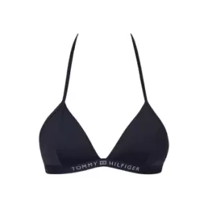 Image of Tommy Bodywear Triangle Fixed Foam Bikini Top - Blue