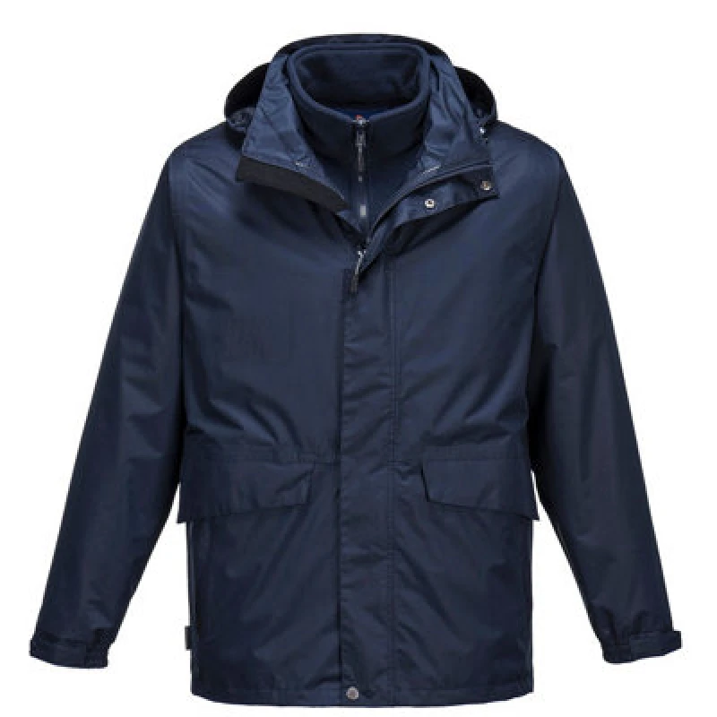 Image of Portwest Argo Breathable 3 in 1 Jacket S507NARS Colour: Navy