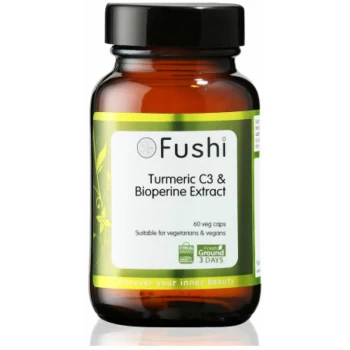 Image of Turmeric C3 & Bioperine Extract High Strength Veg Caps - 60s - 90141 - Fushi