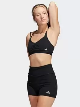 Image of adidas Performance Yoga Essentials Light-support Bra - Black, Size XS, Women