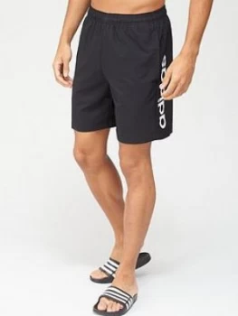 Image of Adidas Essential Linear Chelsea Shorts - Black