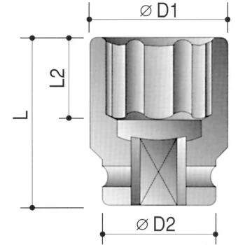 Image of Kennedy - 23MM Impact Socket 1/2' Sq Dr