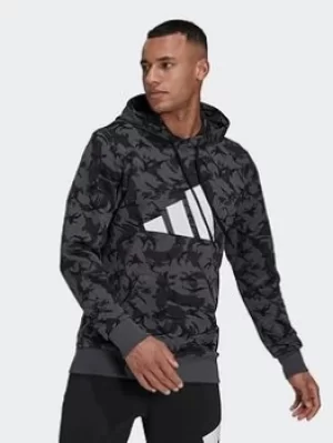 Image of adidas Sportswear Future Icons Camo Graphic Hoodie, Multi, Size L, Men