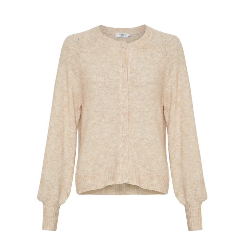 Image of moss copenhagen Womens cardigan Moss Copenhagen Zasha Hope Beige Female L/XL