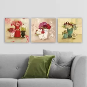 Image of drprc5007 Multicolor Decorative Canvas Painting (3 Pieces)