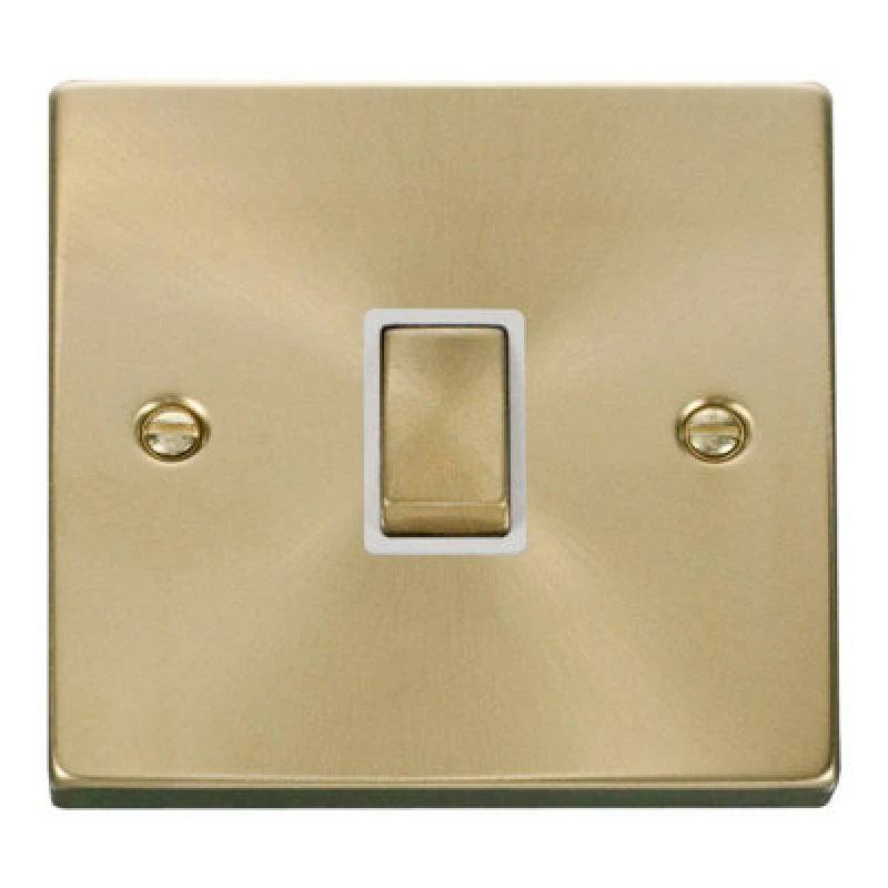 Image of SE Home Satin / Brushed Brass 1 Gang 20A Ingot DP Switch Gold unisex
