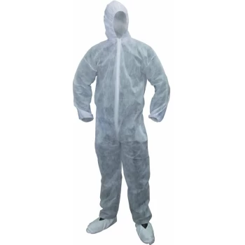 Image of Disposable Coverall White (M) - Sitesafe