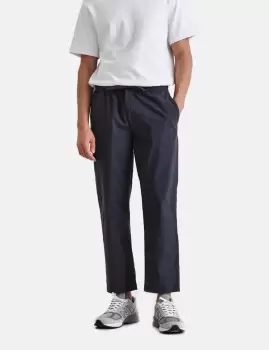 Image of Wax London Kurt Organic Cotton Trouser (Tapered) - Navy Blue