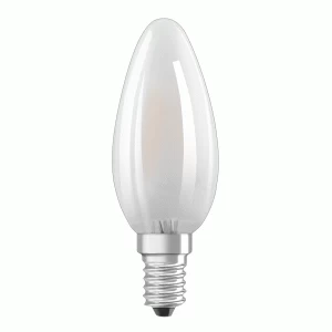Image of Osram Frosted 40W Equivalent LED Candle SES Bulbs, Warm White - 3 Pack