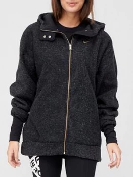 Image of Nike Training Therma Full Zip Hoodie - Black