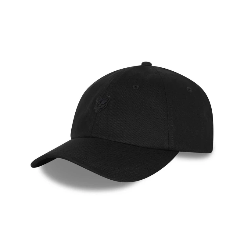 Image of Lyle and Scott Tonal Eagle Baseball Cap Black male One Size