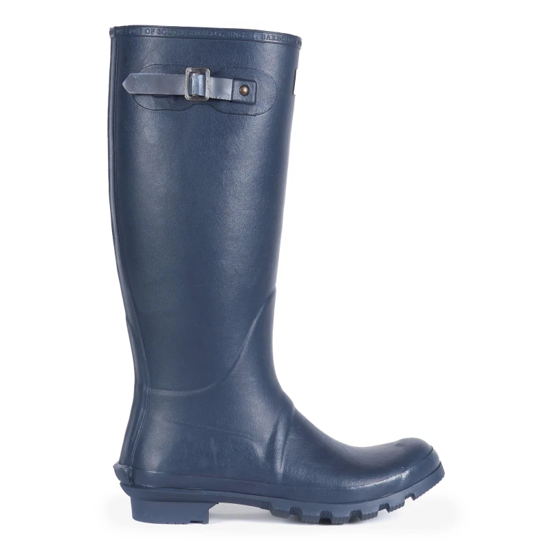 Image of Barbour Mens Bede Tall Welly Wellington Boots - Navy - UK 12 Blue male PS4303NVY12