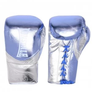 Image of Lonsdale L60 Fight Gloves Unisex Adults - Blue/Silver