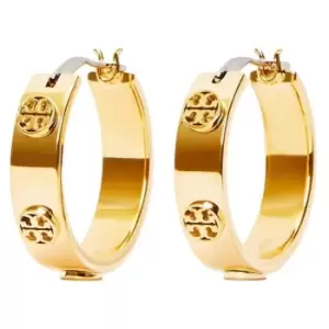 Image of Tory Burch Miller Stud Hoop - Gold