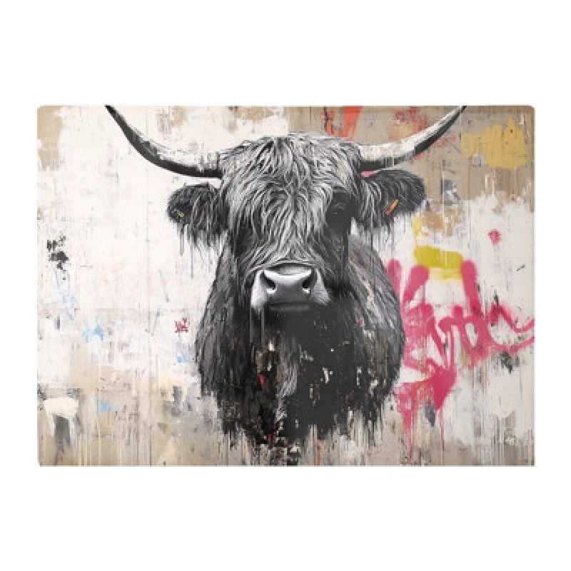 Image of Warren Reed Designer Urban Highland Cow Chopping Board