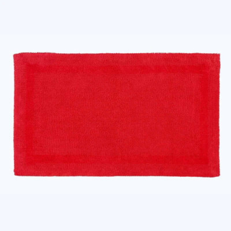 Image of Homescapes Luxury Reversible Extra Large Bath Mat - Red
