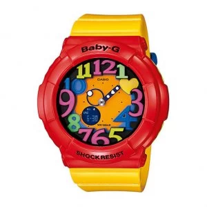 Image of Casio Baby-G Standard Analog-Digital Watch BGA-131-4B5 - Red Yellow