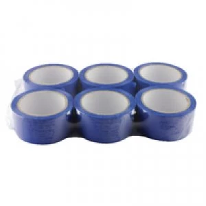 Image of Ambassador Blue Polypropylene Tape 50mm x 66m Pack of 6 APPBL480066-LN