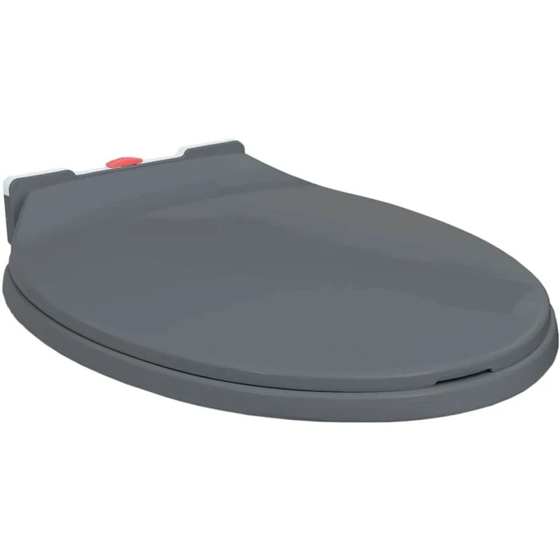 Image of VIDAXL Soft-Close Toilet Seat Quick Release Grey Oval Vidaxl 8719883818719