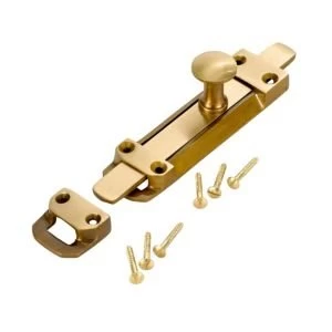 Image of BQ Antique effect Brass Slide bolt L152mm