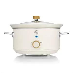 Image of Swan SF17021WHTN Nordic 3.5L Slow Cooker - White