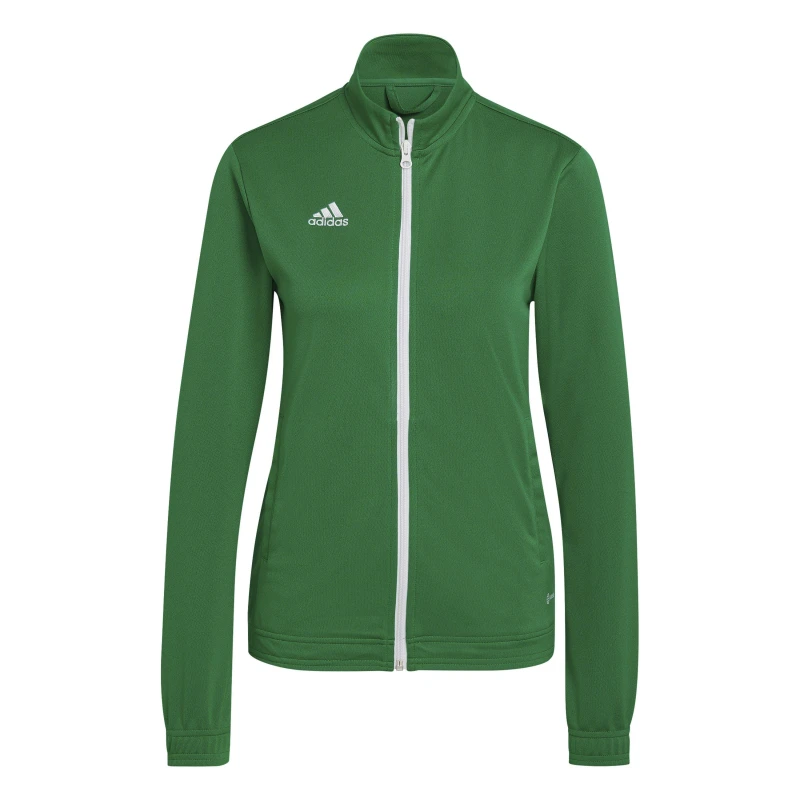 Image of adidas Womens Tracksuit Top Green/White female 10 (S)