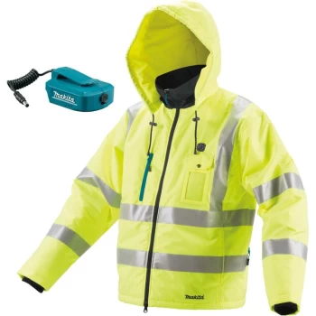 Image of DCJ206Z Hi Viz LXT 14.4v / 18v Cordless Heated Jacket - Extra Large XL - Makita