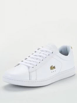 Image of Lacoste Carnaby Evo 219 1 Sfa Trainers - White/Gold