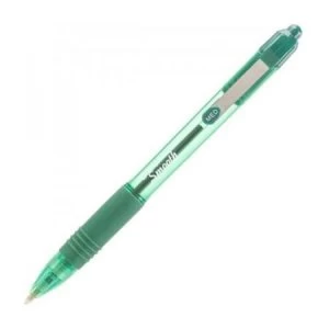 Image of Zebra Z-Grip Smooth Ballpoint Pen Medium 1.0mm Tip 0.7mm Line Green - Pack of 12 Pens
