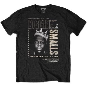 Image of Biggie Smalls - Life After Death Tour Unisex Small T-Shirt - Black