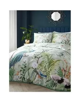Image of Soiree Soiree Peacock Jungle Duvet Set - Ks
