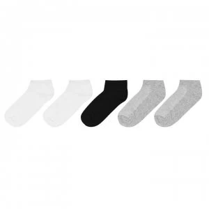 Image of Lonsdale 5 Pack Trainer Socks Mens - Multi