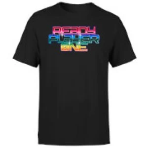 Image of Ready Player One Rainbow Logo T-Shirt - Black - S