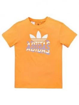 Image of Adidas Originals Graphic Tee - Orange