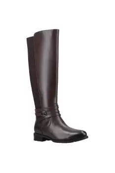 Image of Brown 'Vanessa' Leather Calf Boot