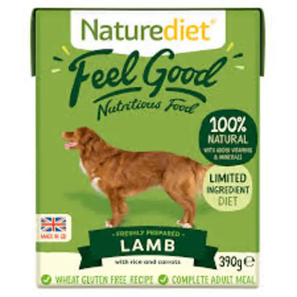 Image of Naturediet Feel Good Lamb Dog Food 390g