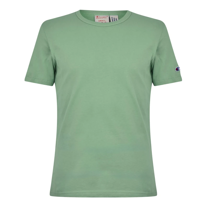 Image of Champion Crewneck T-Shirt Mens - Green Green XS