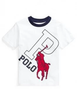 Image of Ralph Lauren Boys Short Sleeve Polo Graphic T-Shirt - White
