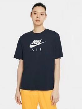 Image of Nike Air Tee, Navy, Size S, Women