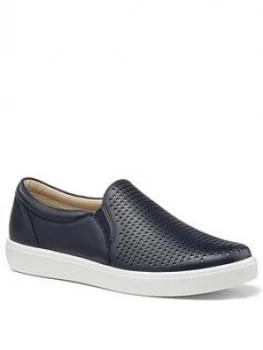 Image of Hotter Daisy Wide Fit Deck Shoes - Navy