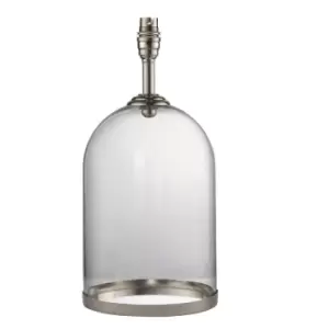 Image of Table Lamp - Bright Nickel Plate & Clear Glass - 10W LED E27 - Base Only