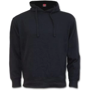 Image of Metall Streetwear Side Pocket Mens Medium Hoodie - Black