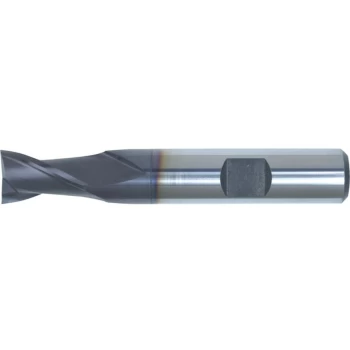 Image of 25.00MM HSS-Co 8% 2 Flute Weldon Shank Short Series Slot Drills - TiAl - Swisstech