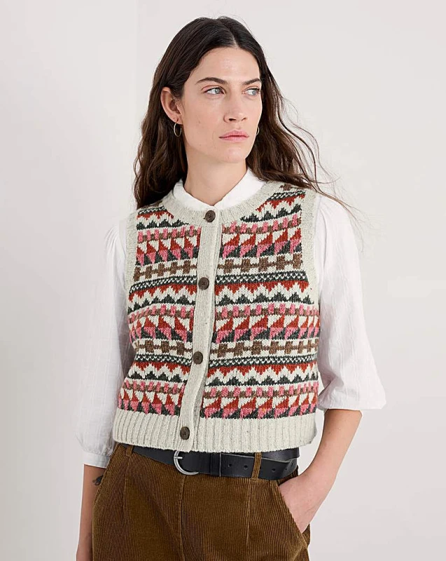 Image of Seasalt Seasalt Cornwall Dawson Pick Fairisle RED Multicolour - Seasalt - Size: 20 RED Multicolour Female 20 PV66207