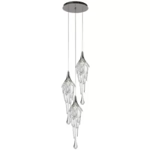 Image of Luminosa Lighting - Ceiling Cluster Pendant Round, 3 x GU10, Polished Chrome