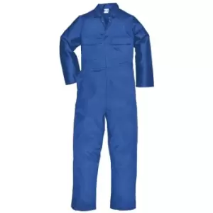 Image of Portwest Mens Euro Work Polycotton Coverall (S999) / Workwear (M x Regular) (Royal) - Royal
