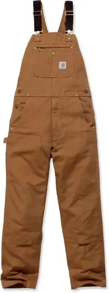 Image of Carhartt Bib Overall, brown, Size 38