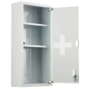 Image of HOMCOM Medicine Cabinet 834-190 Metal, Glass White 570 mm x 120 mm x 270 mm