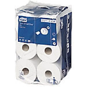 Image of Tork Toilet Rolls T9 SmartOne Advanced Mini Jumbo 2 Ply 12 Rolls of 620 Sheets